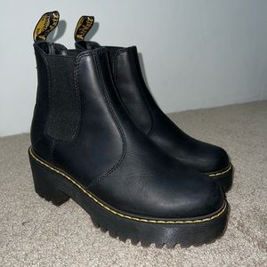 Dr. Martens Leather Platform Chelsea Boot